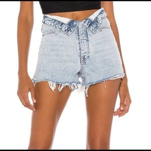 alexander wang foldover shorts size 27